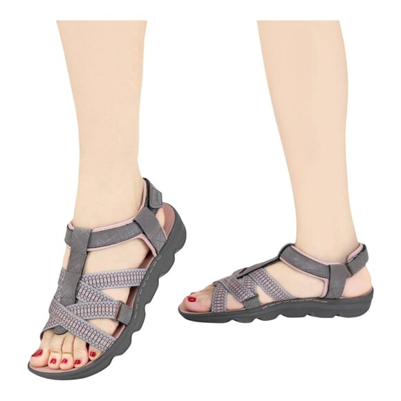 Jsport Women 7 Kaia Ankle Strap Sandal Open Toe Terra Traction Water-ready Shoes - Picture 1 of 10